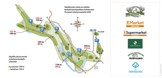 KäkiGolfin tuloskortti sivu 2/2. KLIKKAA SUUREMMAKSI.