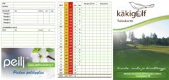 KäkiGolfin tuloskortti sivu 1/2